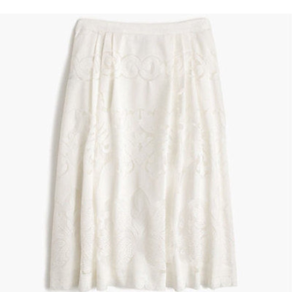 ✨JCrew Midi skirt in ornate lace
